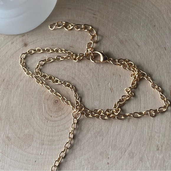 Gorgeous, Dainty Genuine Arizona Turquoise & Gold Plated Slave Bracelet - Picture 10 of 11